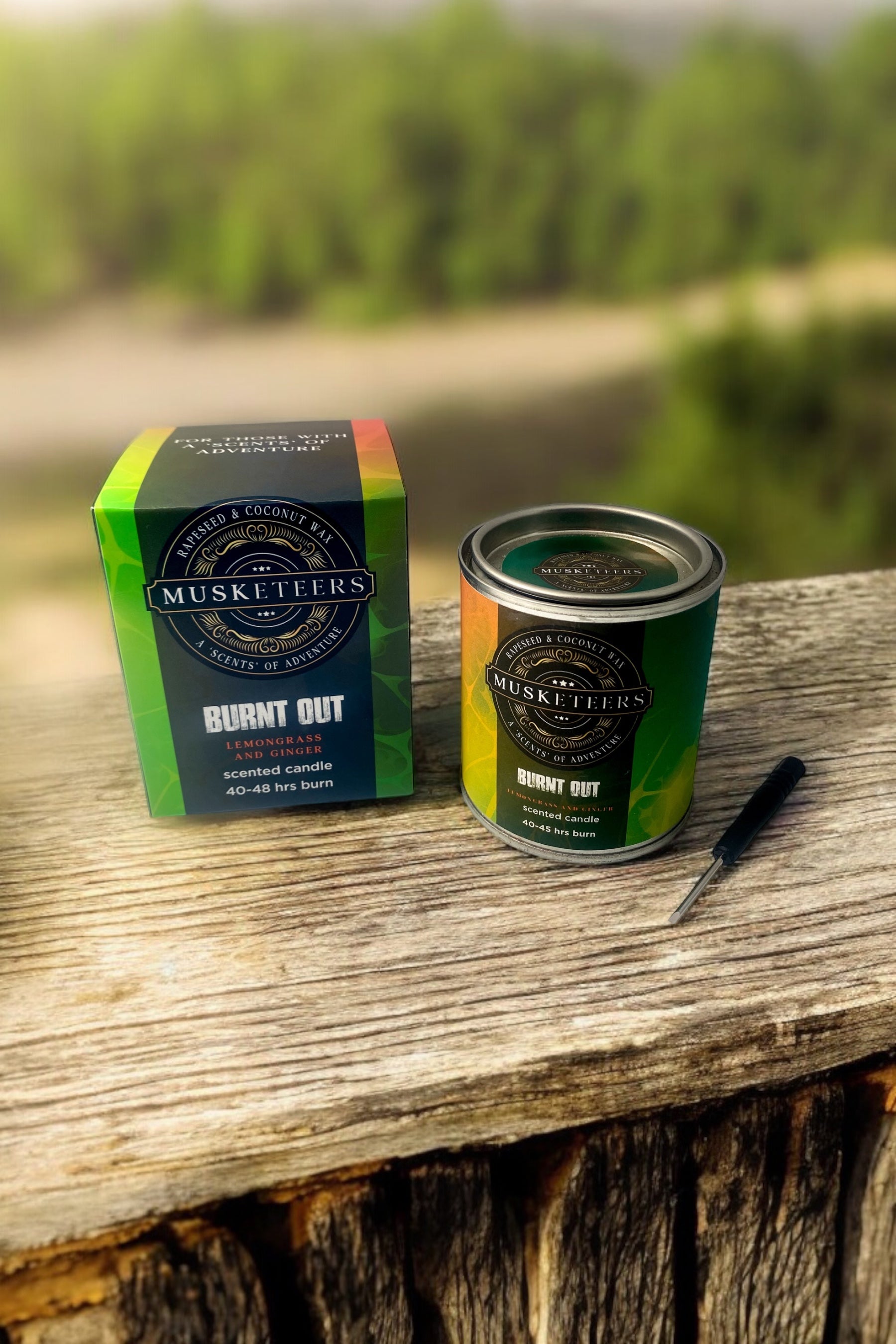 Burnt Out - Lemongrass/Ginger Mini Scented Candle