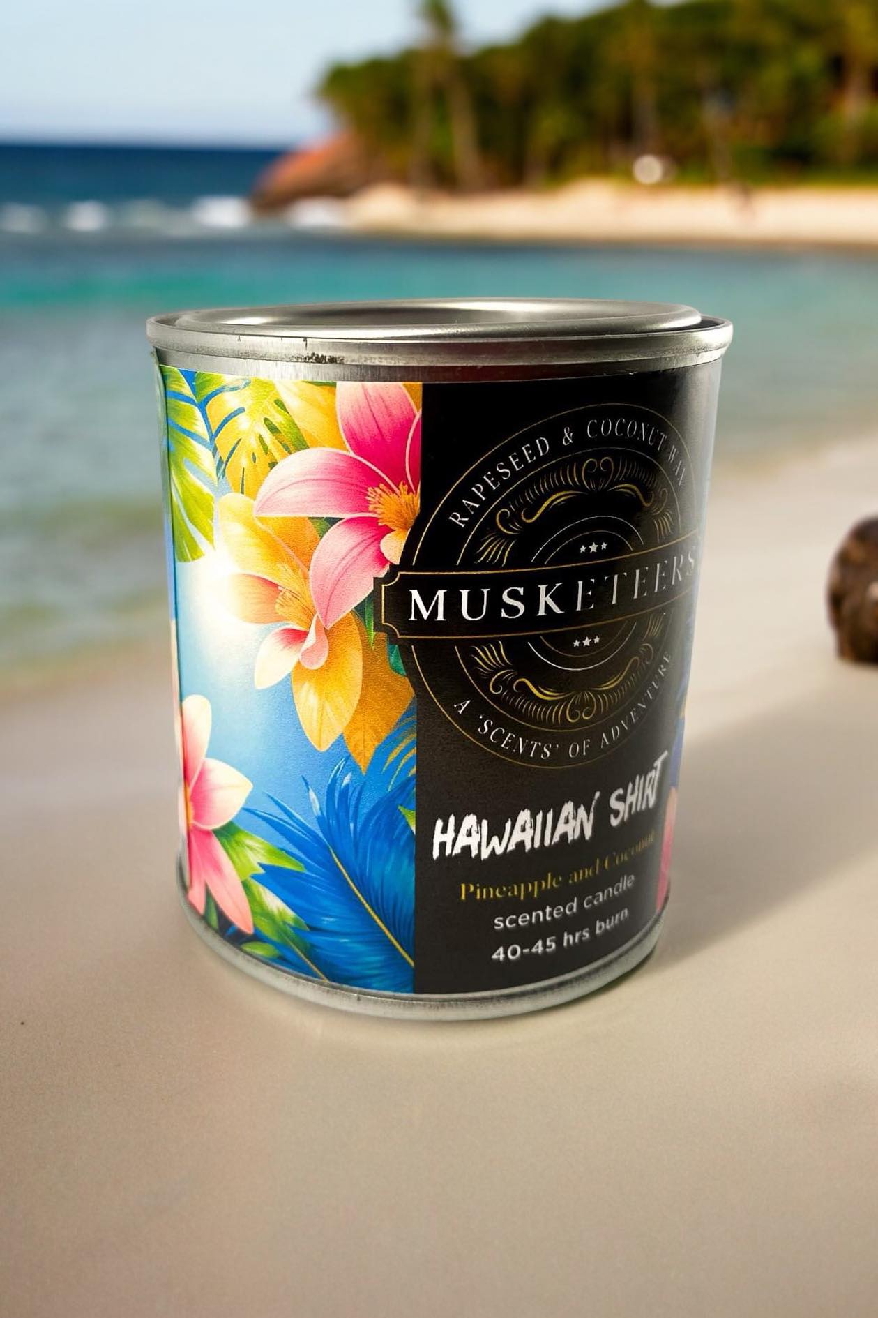 Hawaiian Shirt Mini Scented Candle - Pineapple & Coconut