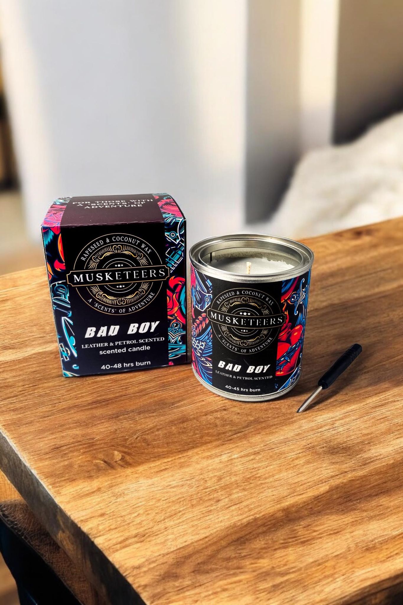 Bad Boy Candle - Petrol/Leather Candle