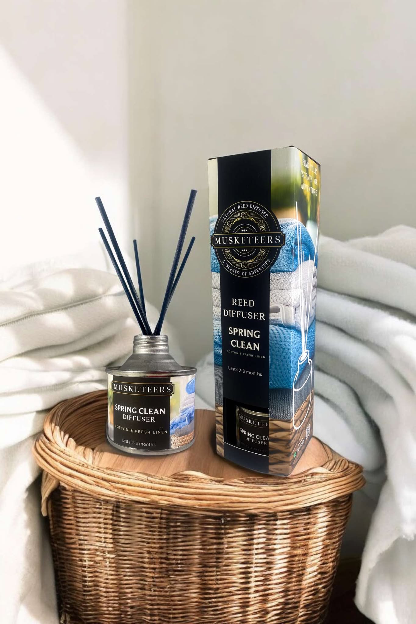Spring Clean - Cotton and Fresh Linen Scented Reed Diffuser