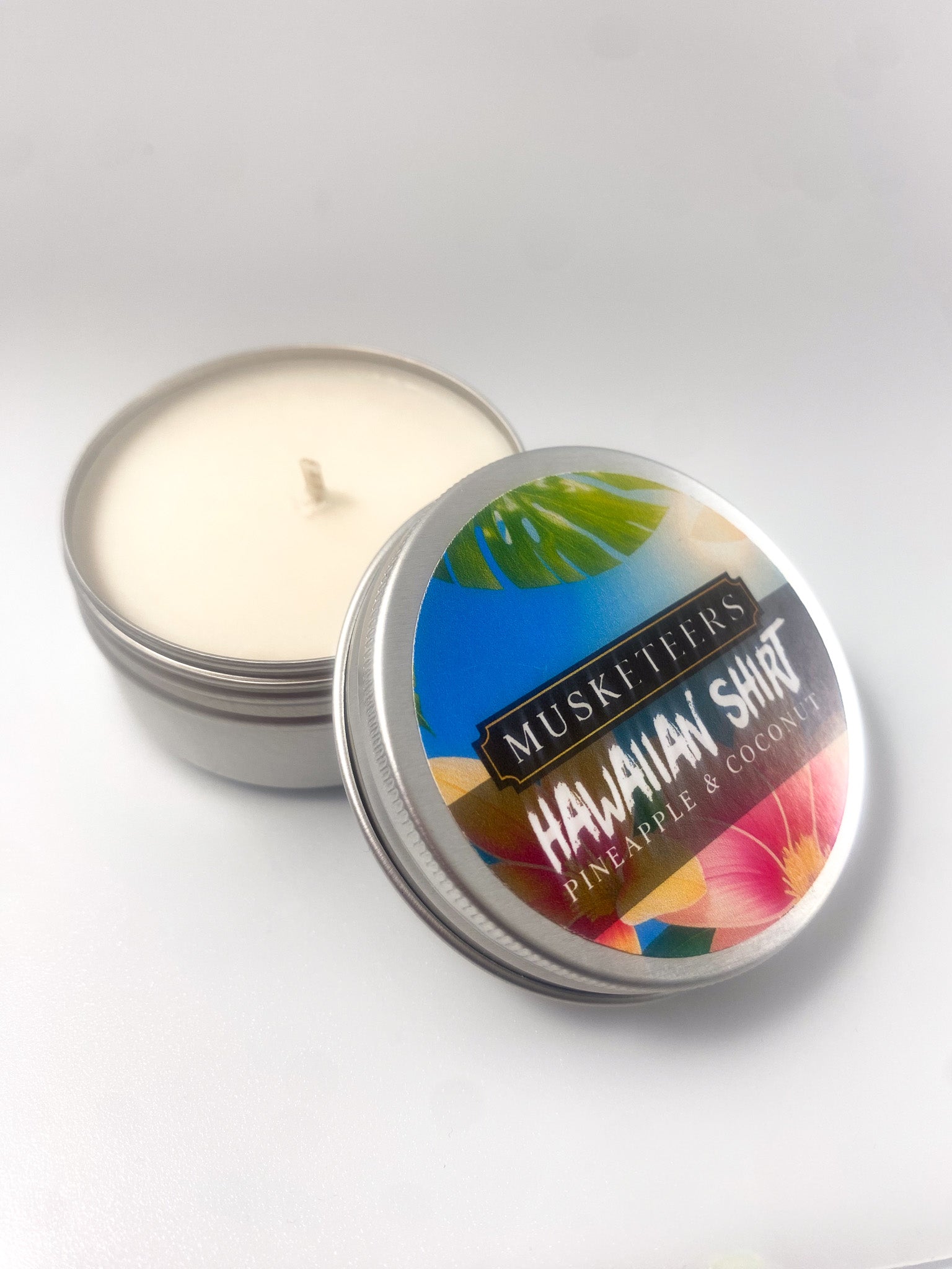 Hawaiian Shirt Natural Wax Candle