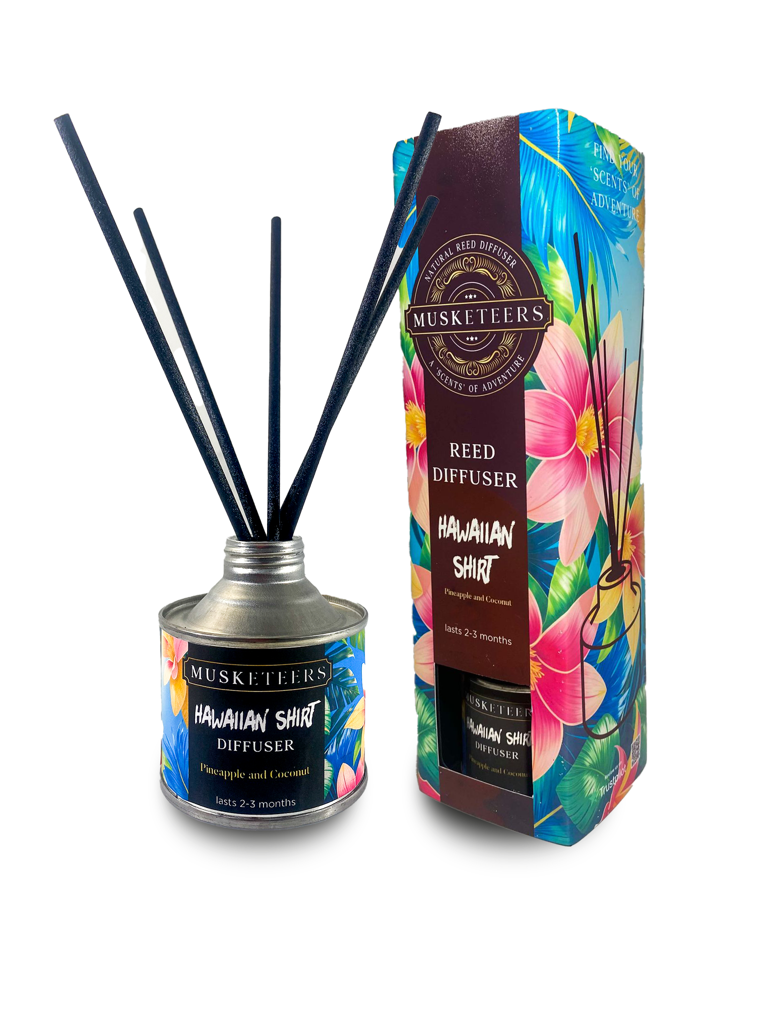Hawaiian Shirt - Pineapple & Coconut Reed Diffuser