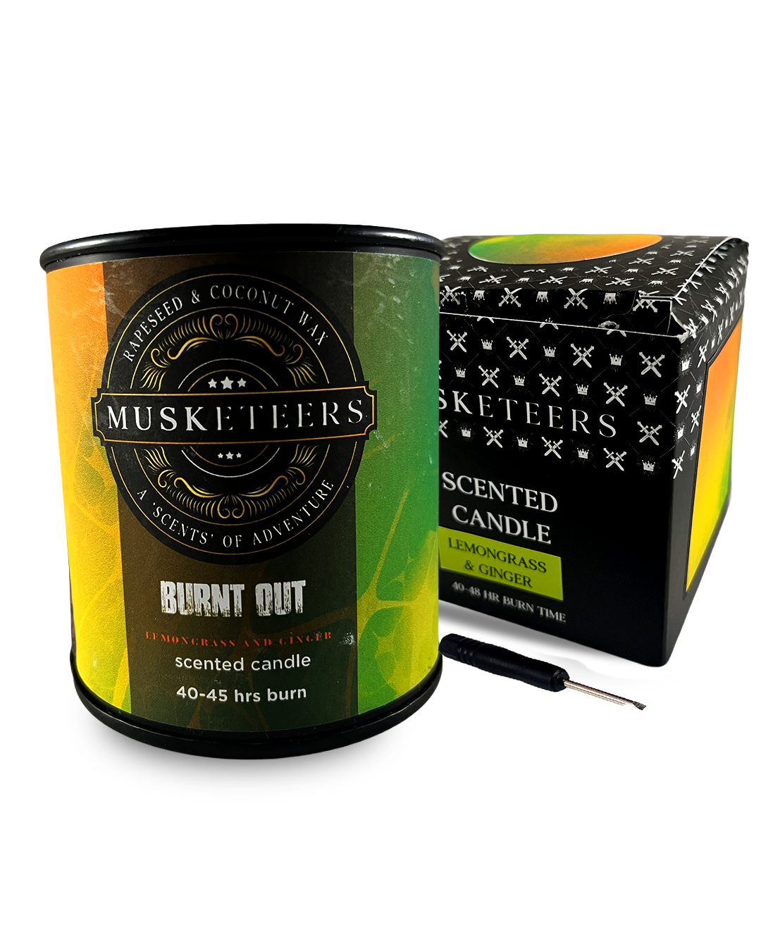 Burnt Out - Lemongrass & Ginger Candle UK – Fresh Spa Luxury Candle