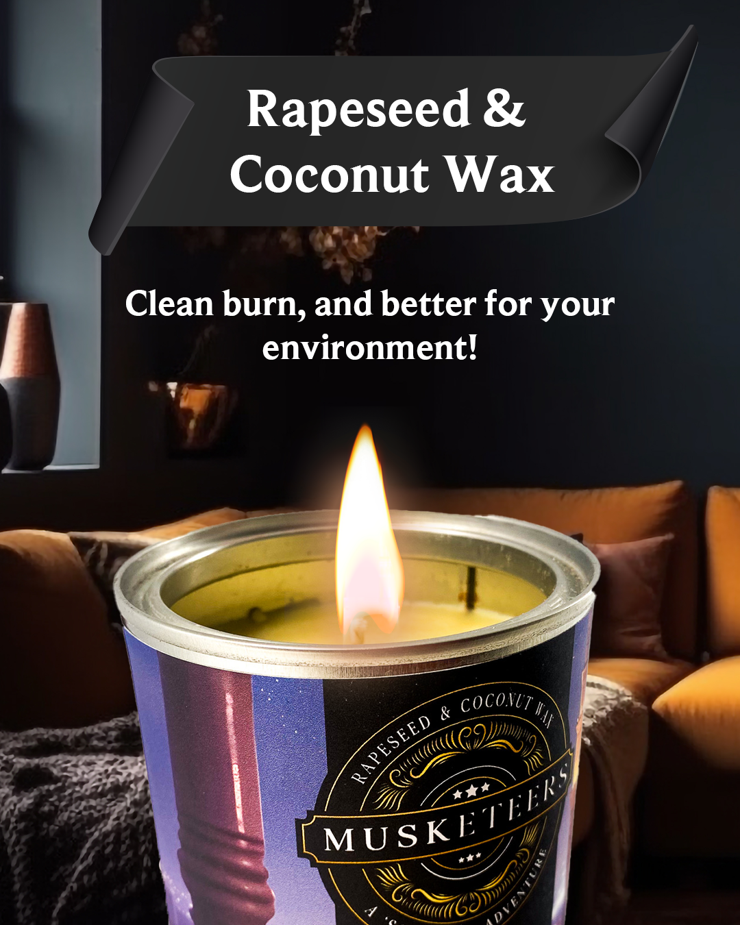 Hearth - Mandarin & Sandalwood Scented Candle