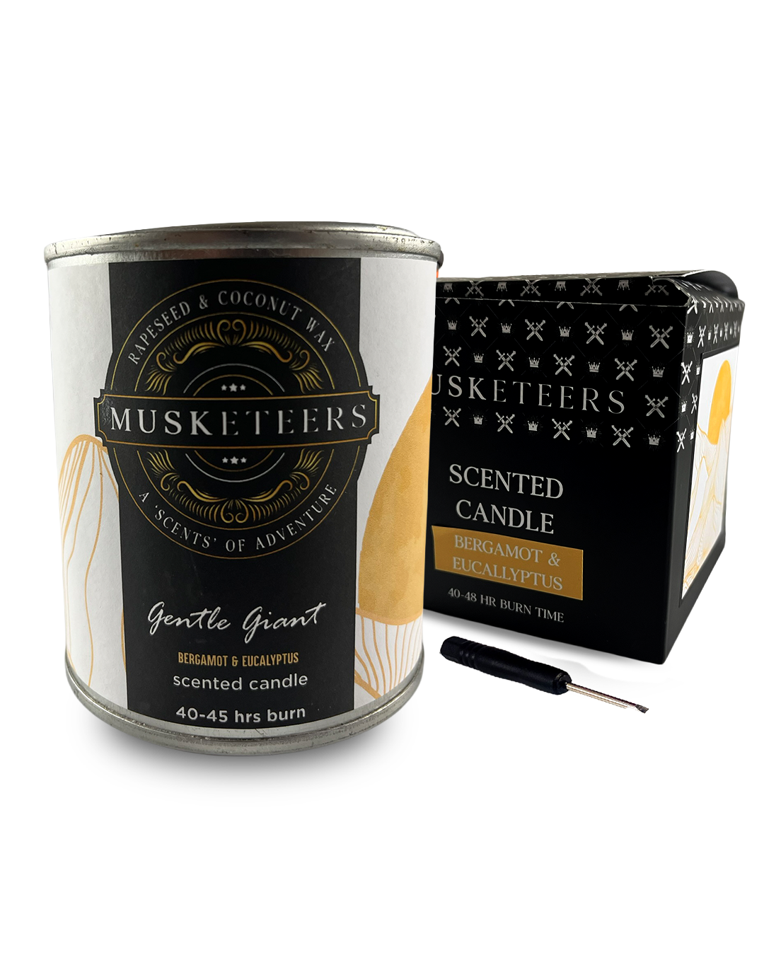 Gentle Giant - Bergamot & Eucalyptus Candle UK – Fresh Spa Masculine Candle