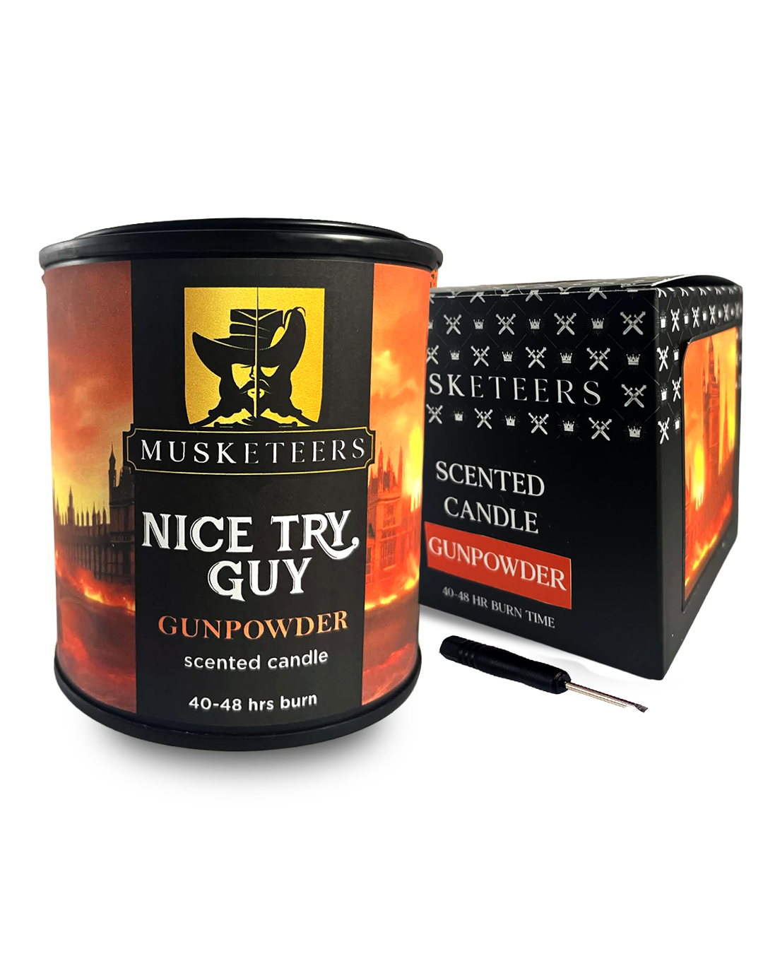Nice Try, Guy - Gunpowder Scented Candle - Guy Fawkes/Bonfire Night Limited Edition