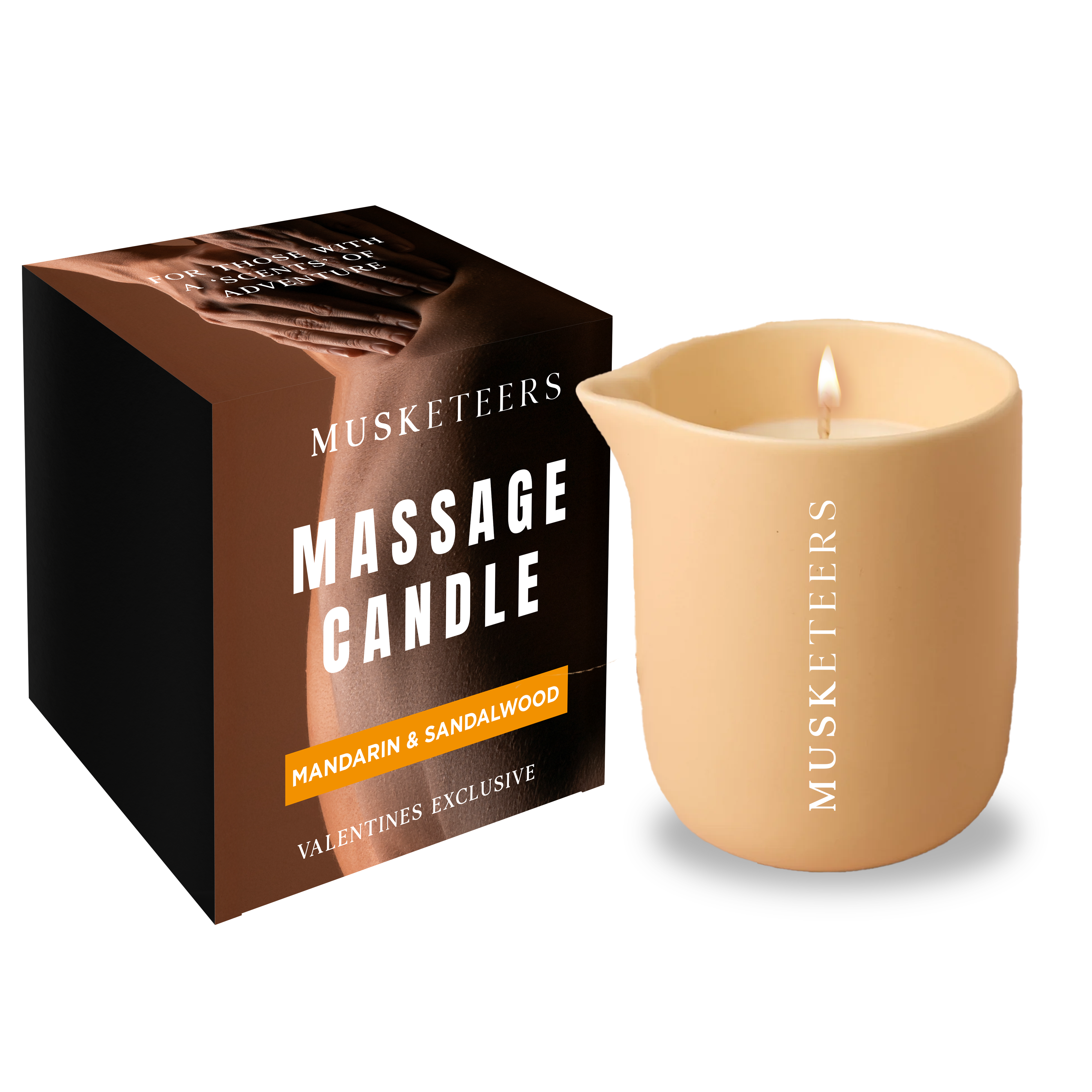Massage Candle - Mandarin & Sandalwood Scented